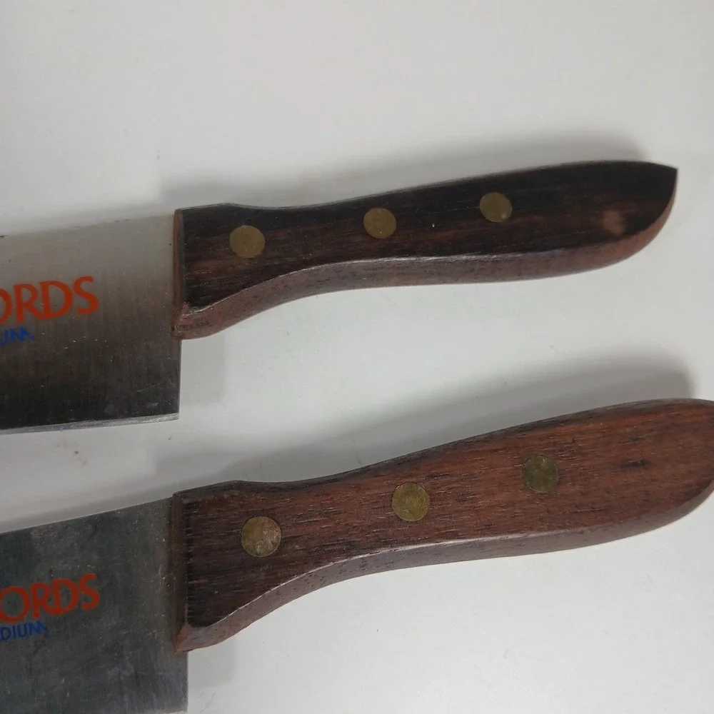 Pair Of 2 Vtg Tedron Swords Kitchen Knives 13.5